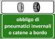 OBBLIGO CATENE A  BORDO